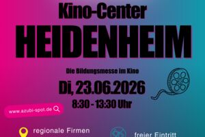 AzubiSpot - Bildungsmesse im Kino-Center Heidenheim 23. Juni 2026